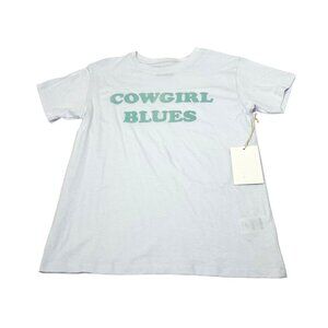 Etica Cowgirl Blues Tee in Crisp White